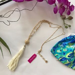 Lilly Pulitzer Sand Dune Tassel Necklace